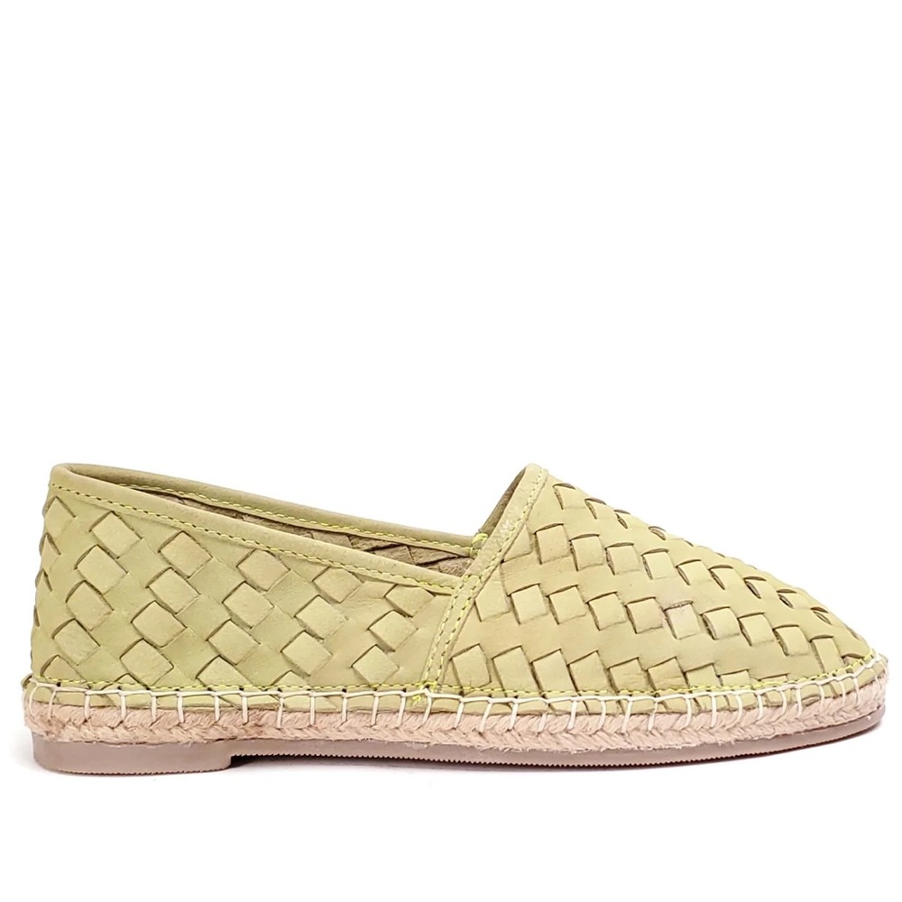 REBELS Woven Yellow Loafers